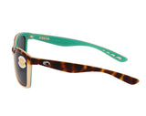 Costa Del Mar Anaa ANA 105 OGP Women's Gray Lens Tortoise Green Frame Sunglasses