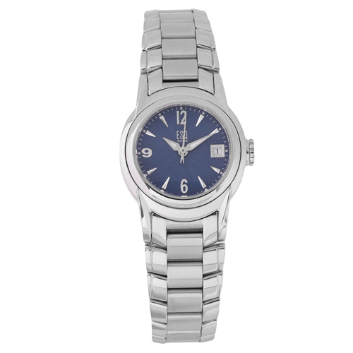 ESQ 07100901 Women's 25mm Silver Stainless Steel Blue Dial Quartz Watch