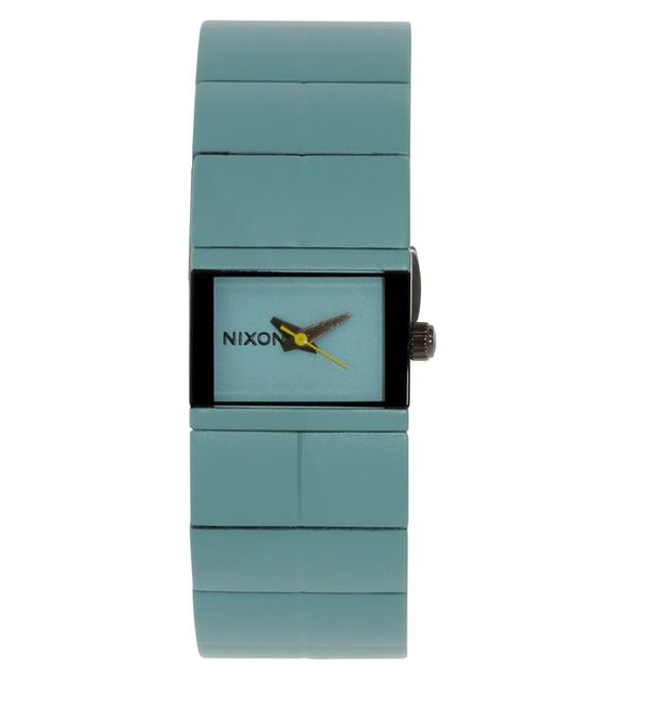 Nixon The Cougar A190272 Women's 25mm Matte Aqua Stainless Steel Watch