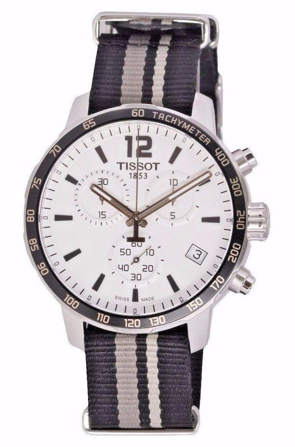 Tissot T0954171703710 Men's 42mm Chrono Tachymeter Two-Tone Nylon Steel Watch