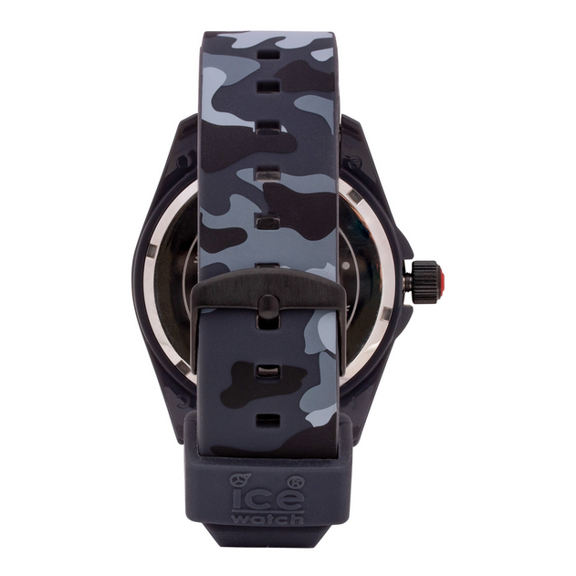New ICE IA.BK.XL.R.11 Men's Quartz Tri-Color Plastic/Resin Strap Watch IABKXLR11