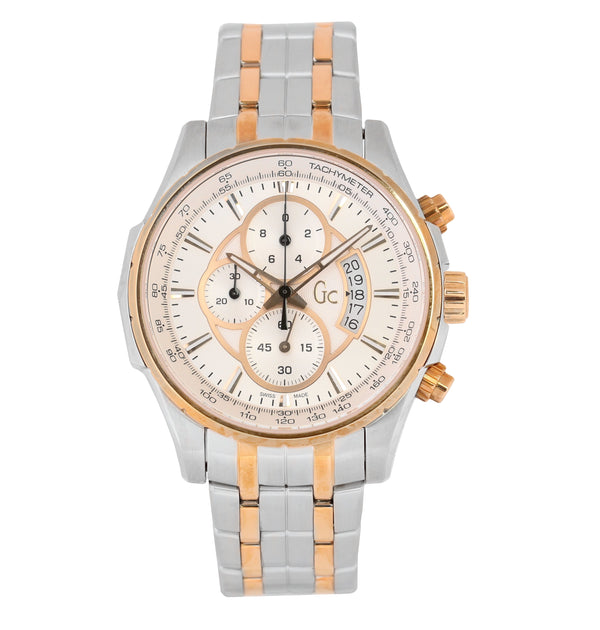 Guess Collection X81003G1S Technoclass Men's 44mm Two-Tone Steel Quartz Watch