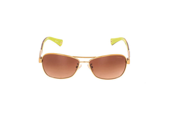 Coach Caroline HC7012-910013-56 Women's Gold Tortoise Brown Gradient Sunglasses